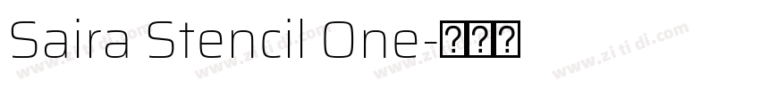 Saira Stencil One字体转换